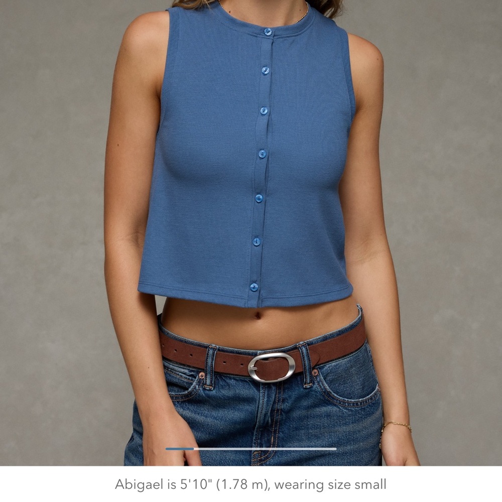 AE Button-Up Tank Top